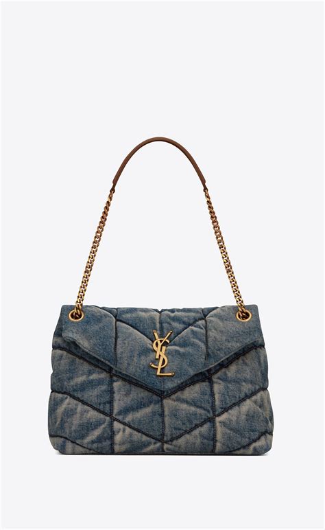 suede ysl bag|ysl denim bags.